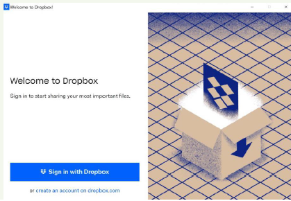 התקנת Dropbox